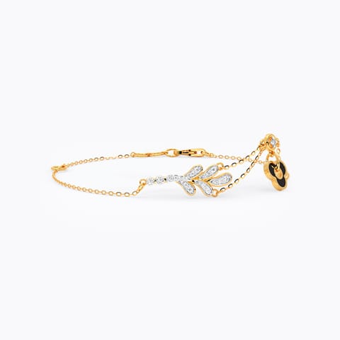 Hanging Bud Diamond Chain Bracelet Hanging Bud Diamond Chain Bracelet