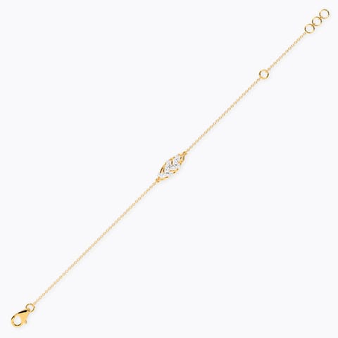 Sparkling Zig Zag Diamond Chain Bracelet Sparkling Zig Zag Diamond Chain Bracelet