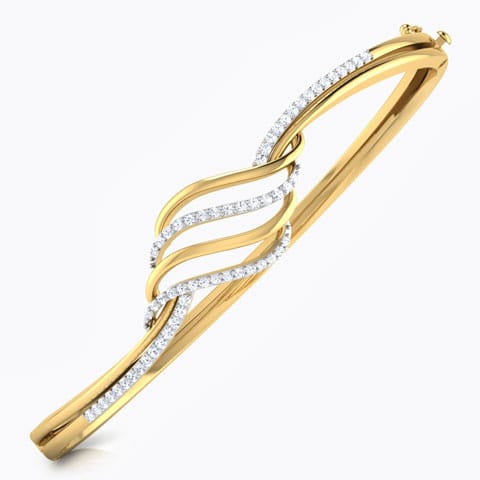 Lorra Curved Diamond Bracelet