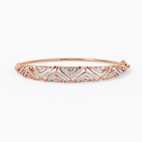 Sparkling Zigzag Diamond Bracelet