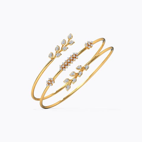 Alisha Floral Spiral Diamond Bracelet