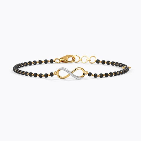 Obi Infinity Diamond Mangalsutra Bracelet Obi Infinity Diamond Mangalsutra Bracelet