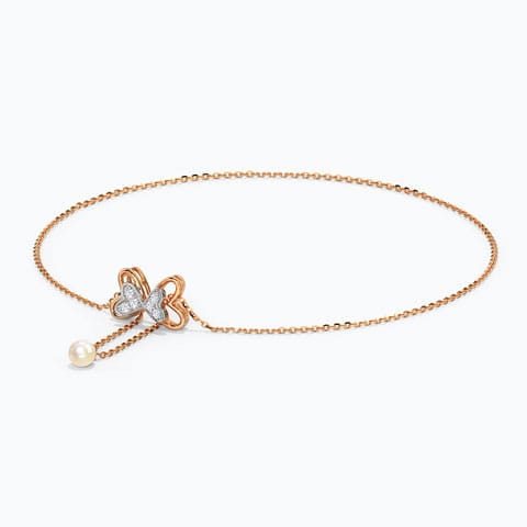 Cute Bow Gemstone Bracelet
