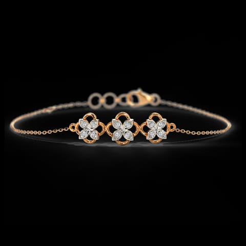 Alisha Quad Diamond Chain Bracelet Alisha Quad Diamond Chain Bracelet