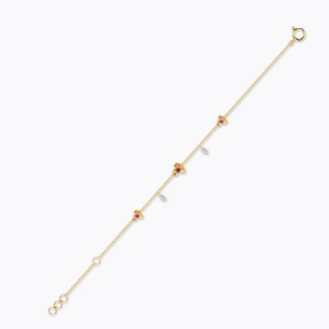 Adhira Floral Gemstone Bracelet