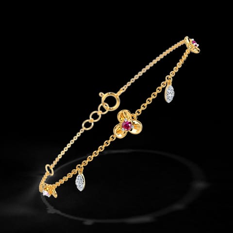 Adhira Floral Gemstone Bracelet