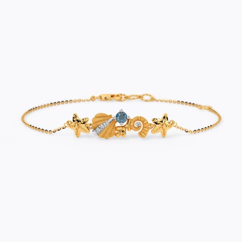 Little Memaid with Star & Fish Gemstone Bracelet