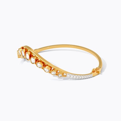 Polki Trails Gemstone Oval Bracelet