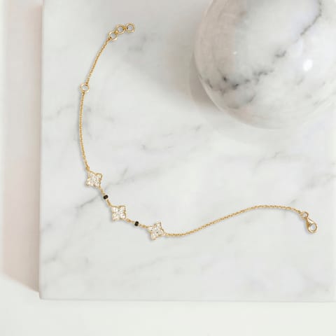 Shielded Love Diamond Mangalsutra Bracelet