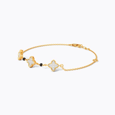 Shielded Love Diamond Mangalsutra Bracelet
