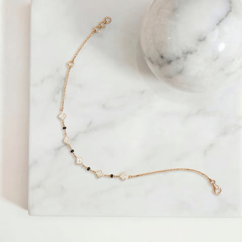 Link-in-Love Diamond Mangalsutra Bracelet