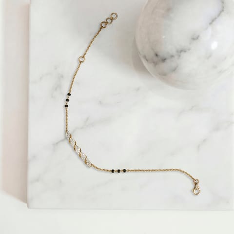 Daily Deco Diamond Mangalsutra Bracelet