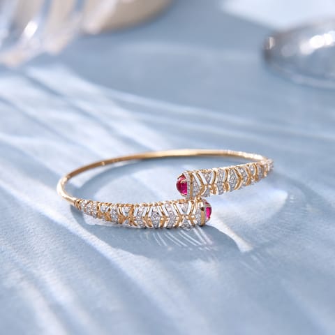 Scarlet Cross Gemstone Bracelet