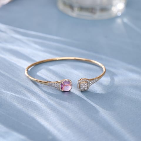 Rosette Square Gemstone Bracelet