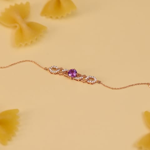 Linking Blue Gemstone Bracelet