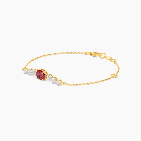 Garnet Blaze Gemstone Bracelet