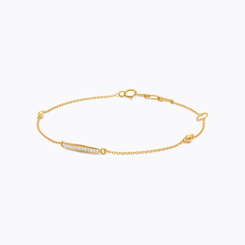 Fine Line 9KT Diamond Chain Bracelet Fine Line 9KT Diamond Chain Bracelet