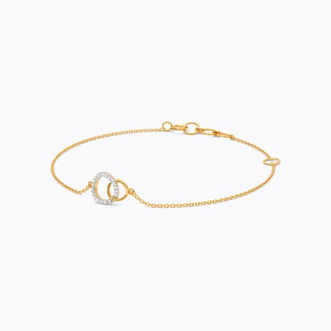 Minimal Muse 9KT Diamond Chain Bracelet