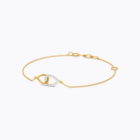Daily Gleam 9KT Diamond Chain Bracelet
