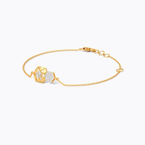 Minimal Cutout Diamond Bracelet