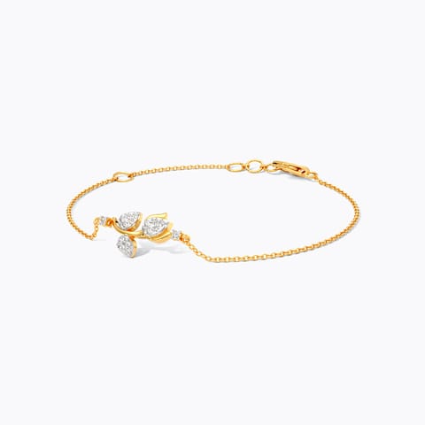 Subtle Tulip Diamond Bracelet