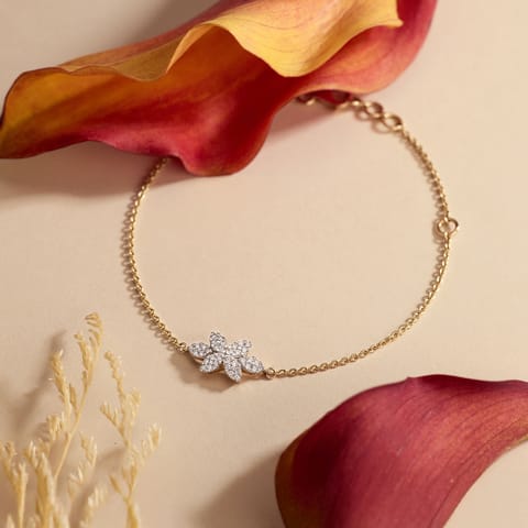 Minimal Beam Diamond Bracelet