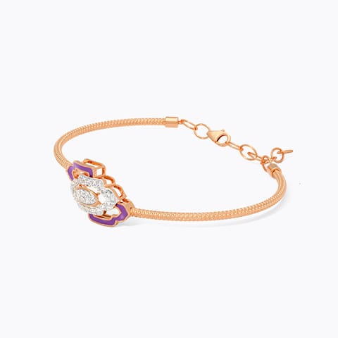 Majestic Mauve Diamond Bracelet