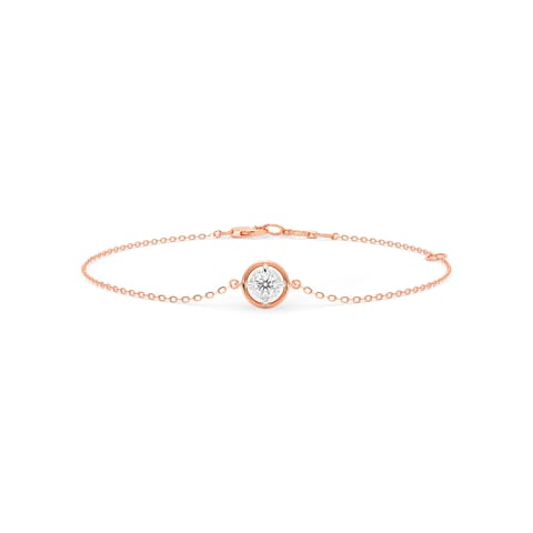 Circle Cascade Diamond Chain Bracelet