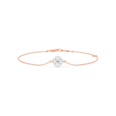 Cubical Glint Diamond Chain Bracelet