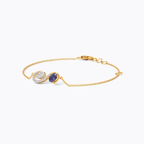 Meandering Purple Gemstone Bracelet Meandering Purple Gemstone Bracelet