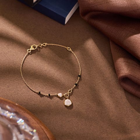 Infinite Orb Diamond Mangalsutra Bracelet Infinite Orb Diamond Mangalsutra Bracelet