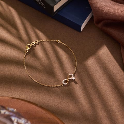 Tittle Infinity Diamond Mangalsutra Bracelet Tittle Infinity Diamond Mangalsutra Bracelet
