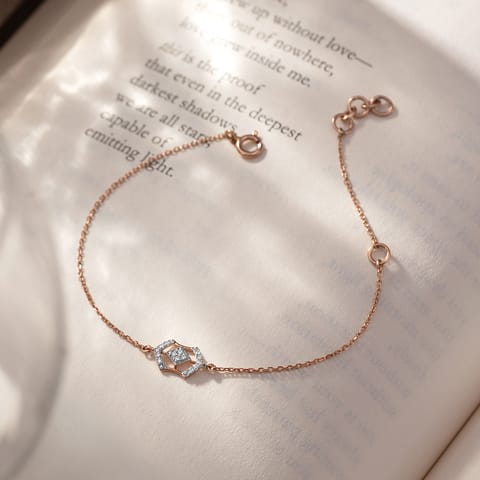 Everyday Grid Diamond Chain Bracelet
