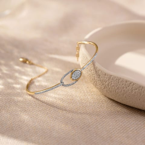 Celestial Disk Diamond Oval Bracelet Celestial Disk Diamond Oval Bracelet