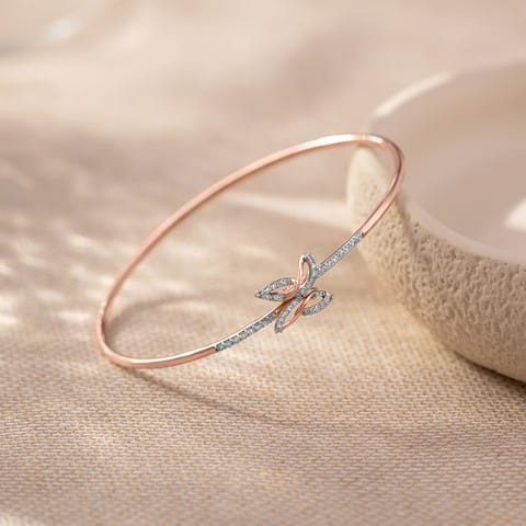 Swirly Butterfly Diamond Oval Bracelet Swirly Butterfly Diamond Oval Bracelet