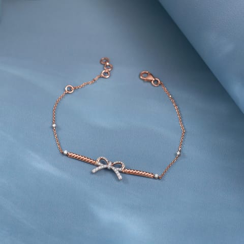 Twisted Ribbon Diamond Bracelet