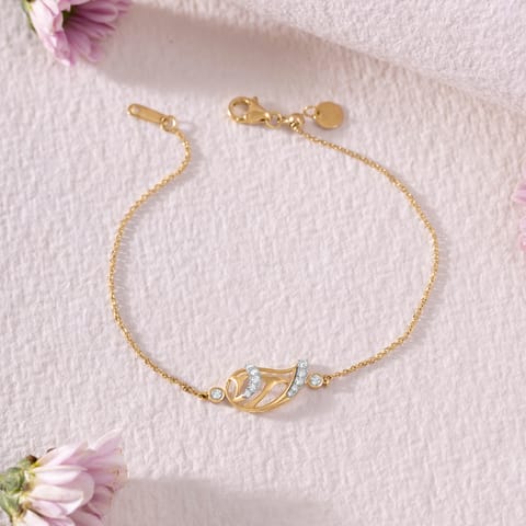 Mini Shell Adjustable Diamond Bracelet