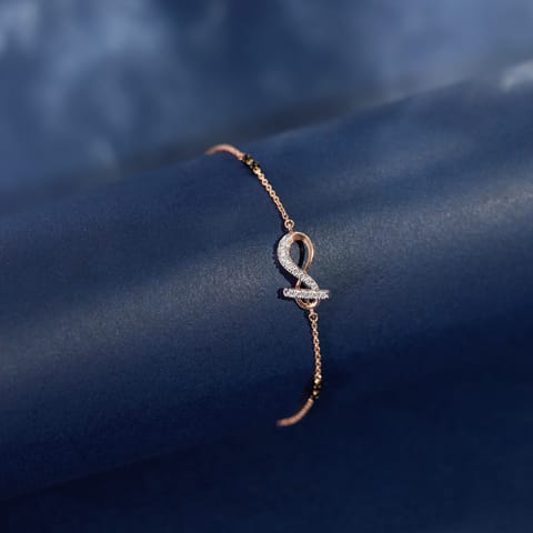 Eternal Knot Diamond Mangalsutra Bracelet Eternal Knot Diamond Mangalsutra Bracelet