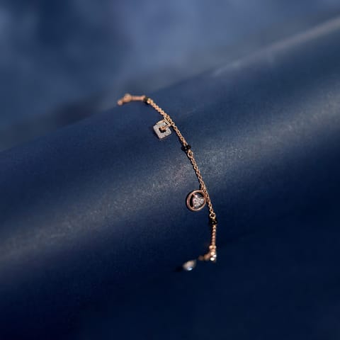 Multi-Drop Charm Diamond Mangalsutra Bracelet Multi-Drop Charm Diamond Mangalsutra Bracelet