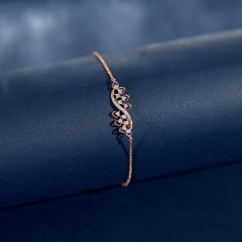 Cluster Drop Diamond Bracelet