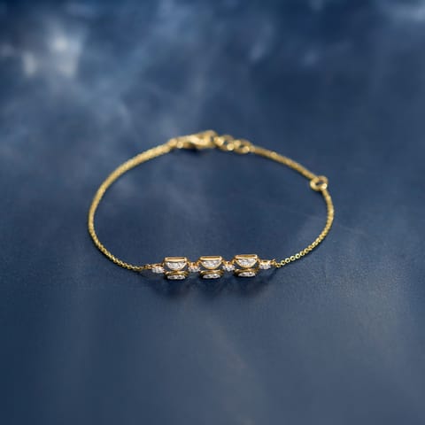 Octagon Bar Diamond Bracelet Octagon Bar Diamond Bracelet