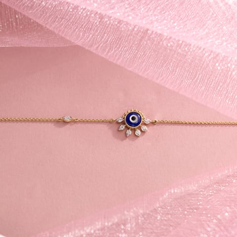 Beaming Evil Eye Gemstone Bracelet