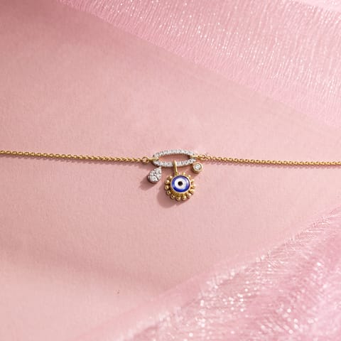 Swaying Evil Eye Gemstone Bracelet Swaying Evil Eye Gemstone Bracelet