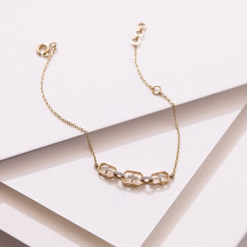 Octa Interlink Diamond Bracelet Octa Interlink Diamond Bracelet