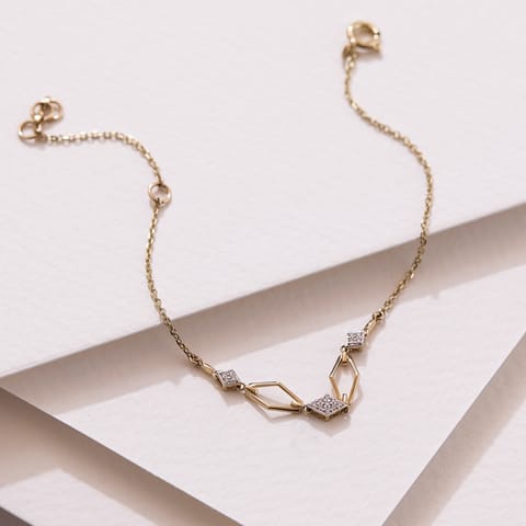 Interlocking Rhombus Diamond Bracelet Interlocking Rhombus Diamond Bracelet