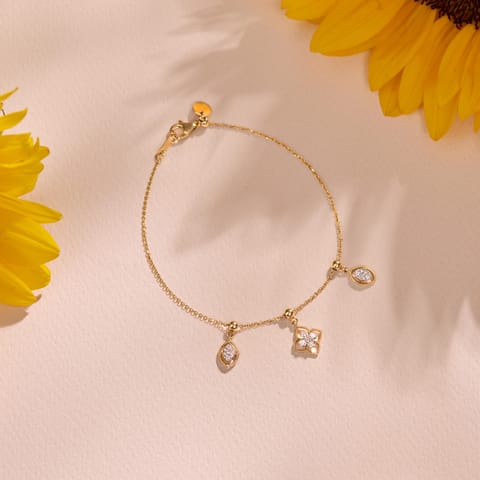 Dancing Charms Diamond Chain Bracelet Dancing Charms Diamond Chain Bracelet