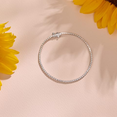 Linear Glint Diamond Chain Bracelet Linear Glint Diamond Chain Bracelet