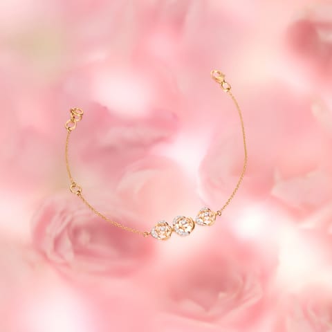 Trinity Rose Diamond Bracelet