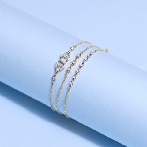 Infinte Loop Multi Layered Diamond Bracelet
