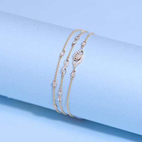 Eterna Glow Multi Layered Diamond Bracelet